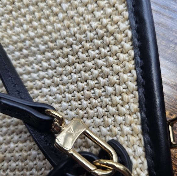 NWOT Louis Vuitton Saint Jacques Raffia Pouch with Dust Bag - Picture 3 of 9